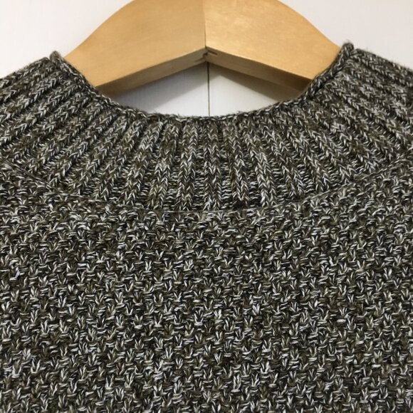 Frank & Oak Olive Knit Unisex 100% Organic Cotton Mock Neck Sweater - Picture 6 of 16